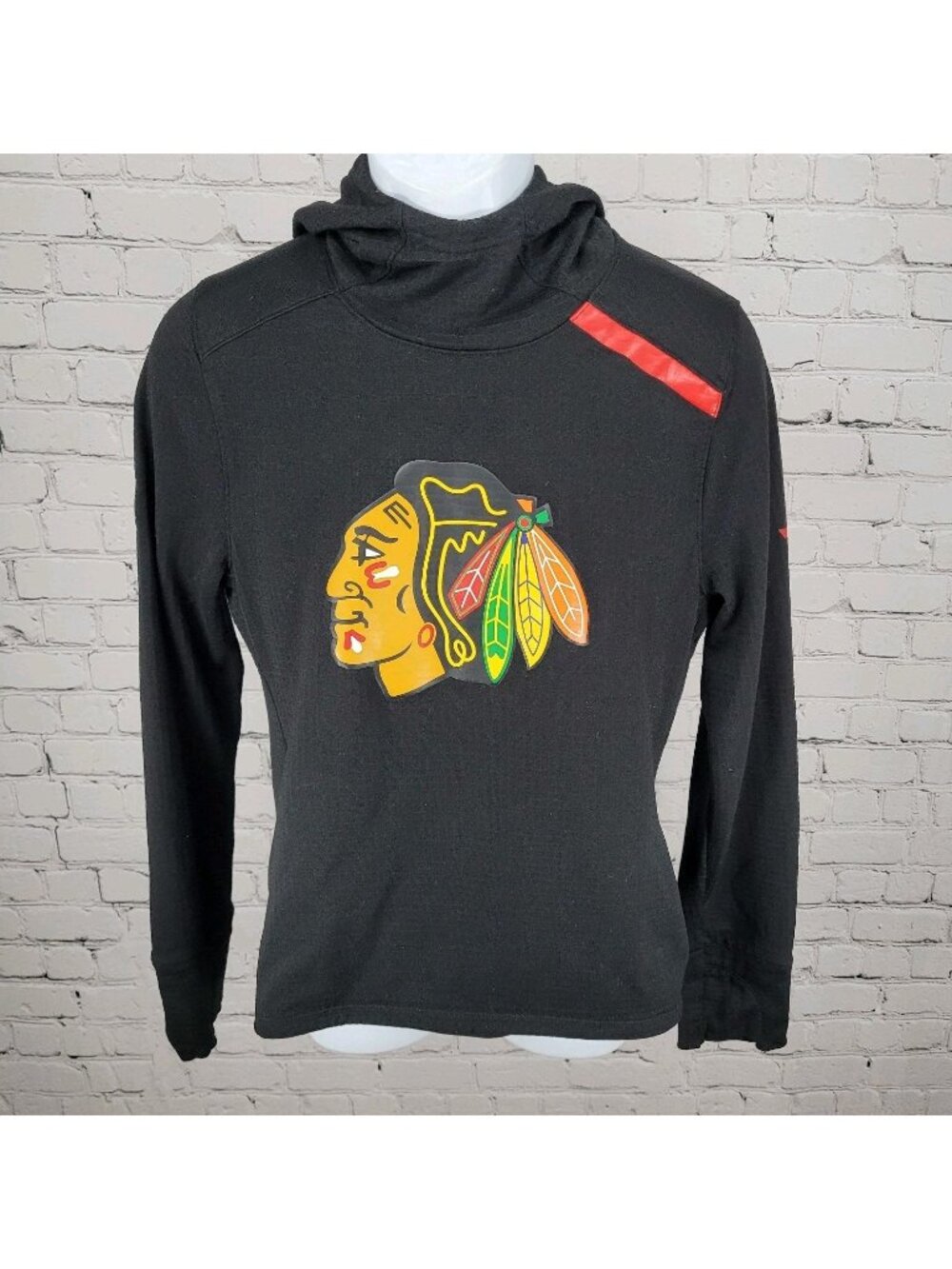 Fanatics Authentic Pro NHL Blackhawks Chicago Lightweight Hoodie Size Small S